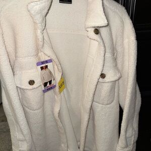 Women's Cream oversized jacket